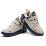 Nuevas zapatillas de cuero para correr para niños, zapatillas de tenis informales a la moda para caminar para estudiantes, antideslizantes - AliExpress 1501 - Image 4