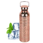 Botella de cobre de 800ml, botella de agua de cobre aislada a prueba de fugas, taza portátil a prueba de fugas para gimnasio, Camping, viajes, hidratación, trabajo - Image 3