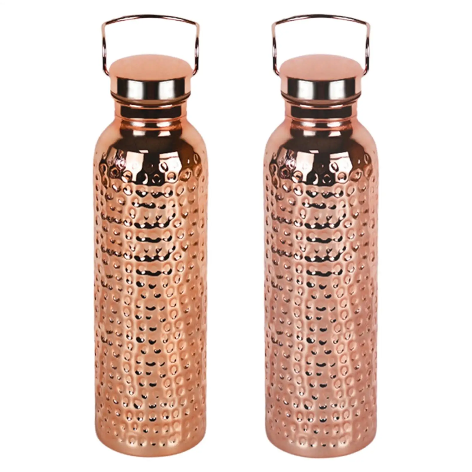 S9dbd1952881f43cd9d39f6f7e5ee43841.webp Botella de cobre de 800ml, botella de agua de cobre aislada a prueba de fugas, taza portátil a prueba de fugas para gimnasio, Camping, viajes, hidratación, trabajo - Image 1