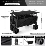 Carrito de camping para exteriores, con espacio para acostarse, ruedas todoterreno, plegable - AliExpress 15 - Image 7