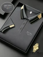 Polo de Manga Corta de Lujo para Hombre con Bordado de Caballo, Estilo Milán, Camiseta Casual de Verano, Ropa de Marca para Hombre de Negocios - AliExpress 200000343 - Image 5