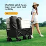 Carrito de camping para exteriores, con espacio para acostarse, ruedas todoterreno, plegable - AliExpress 15 - Image 8