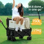 Carrito de camping para exteriores, con espacio para acostarse, ruedas todoterreno, plegable - AliExpress 15 - Image 3