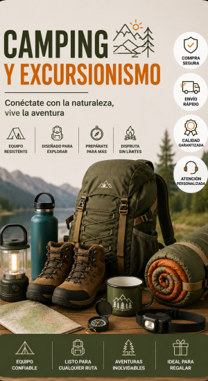 monarca camping y excursionismo minibanner vertical