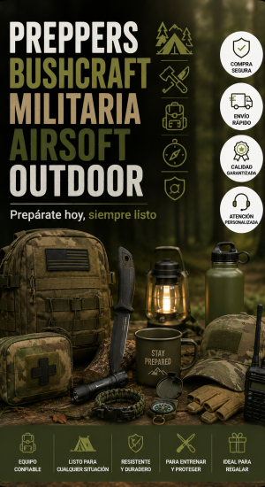 monarca preppers bushcraft militaria airsoft outdoor minibanner vertical